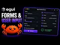 egui Forms User Input