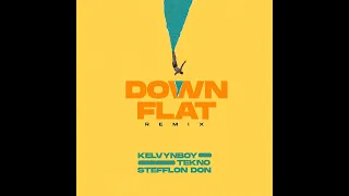 kelvyn boy feat tekno u0026 stefflon don down flat remix lyrics visualizer 