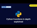 Ch18 Python Functions in depth explained By GWiz Academy Certificate Included