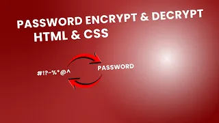 How To Hide And Show Password On Website Using HTML CSS JavaScript Password Encrypt and Decrypt