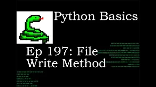 Python Basics File Write Method Using Urllib