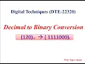 Decimal To Binary Conversion Marathi