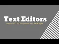 What are Text Editors Simplified