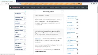 Define a Blank final variable javapedia net