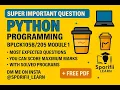 Introduction to Python programming Module 1 in 20 Mins Most Expected Scoring Q s with Answers