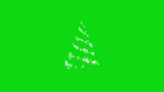 Sparkling Christmas Tree Green Screen Animation Free Holiday Background 4K
