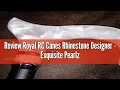 Review Royal RC Canes Rhinestone Designer - Exquisite Pearlz Graceful Lace Walking Cane Adjustable