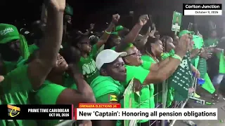 ELECTIONS 26: NNP's "new captain" says a government she leads will honor all pension obligations