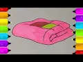 Coloring Blanket Drawing For Kids Coloring page Learn Colors Kid NN