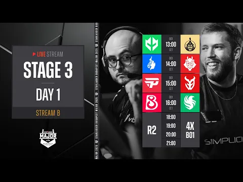 Video Thumbnail: English Stream B | StarLadder Budapest Major 2025 - Stage 3 - Day 1
