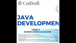 Student Grade Calculator Java Project Tutorial CODSOFT Internship Task 2