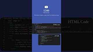 Auto-increment counter on page load with html css javascript