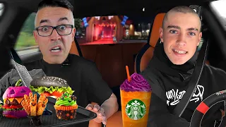 NICO CONDUCE por TODOS los FAST FOOD de HALLOWEEN!