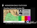 Monsoon Outlook - Sunday August 21 2022