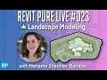 Download Lagu Revit Pure Live #023 - ⛰️ Landscape Modeling with Nehama Shechter-Baraban
