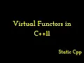 Virtual Functors in C 11 C 11 concepts