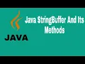 Java StringBuffer Hindi Java StringBuffer Methods How to use StringBuffer Java Tutorial