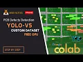 YOLOv5 training on Custom Dataset PCB defects detection using YOLOv5 Google Colab mbdnotes2423