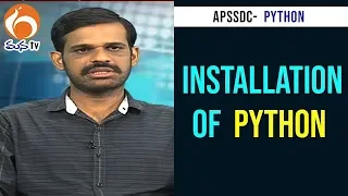 Installation of Python Python Training Program APSSDC MANA TV