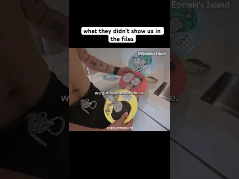 Kids plates we found in Epstein’s guest house