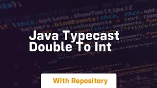java typecast double to int