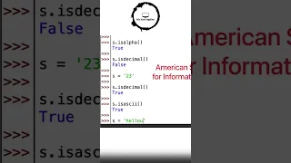 Python String Method Isascii
