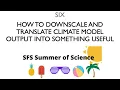 Episode 6 Downscaling and translating global climate model output into relevant and useful info