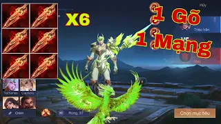 LIÊN QUÂN : Triệu Vân Xe Ôm Lên 6 Cái Nanh Fenrir Gõ Như Hack DAME 1 Vụt 1 Mạng Không Tin Nổi