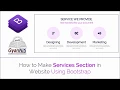 Web UI Development Tutorial Part - 14 How to Make Services Section Using Bootstrap