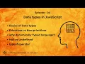 JavaScript Data Types Explained in Telugu Primitives vs Non-Primitives Episode - 4