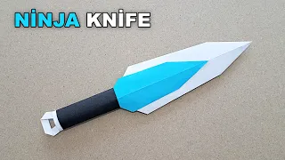 Kağıttan Ninja Bıçağı Nasıl Yapılır? 🥷 | Paper Knife | Origami Knife