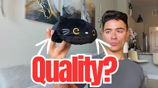 The Cutest Weighted Cat Plush Finebee Weighted Black Cat Stuffed Animals Cute Weighted Black Cat