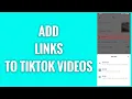 How To Add Links To TikTok Videos