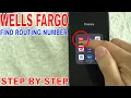 How To Find Wells Fargo Routing Number In App