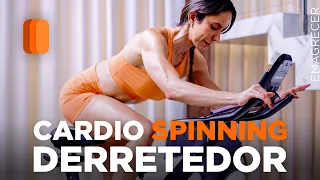 Aula de Spinning - treino na bike 20 minutos completo -  Carol Borba