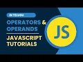 Operators and Operands in JavaScript Telugu JavaScript Tutorials for Beginner To Advance