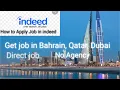 HOW TO Create INDEED Account Creating indeed resume world best job site Jobs in DUBAI-QATAR