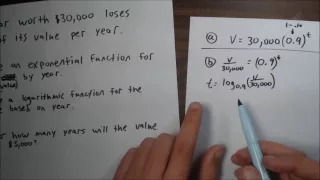 Unit 5 WS 13 - Logarithmic And Exponential Word Problems