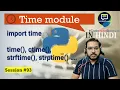 time module in python Time Operations Sleep and Benchmarking Python Tutorial in Hindi