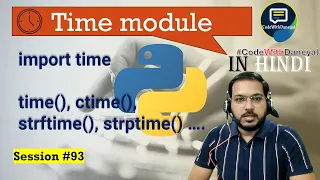 time module in python Time Operations Sleep and Benchmarking Python Tutorial in Hindi