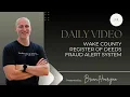 Wake County Register of Deeds Fraud Alert System