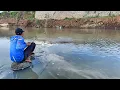 Lagu Mancing di sungai liaran di saat air sudah mulai tidak keruh menggunakan umpan lumut halus