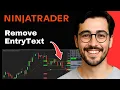 How to Remove Entry Exit Text on Ninja Trader 8 - Easy Guide 2026