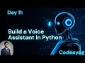 Day 10 Build Your Own Voice Assistant in Python Jarvis Style Project