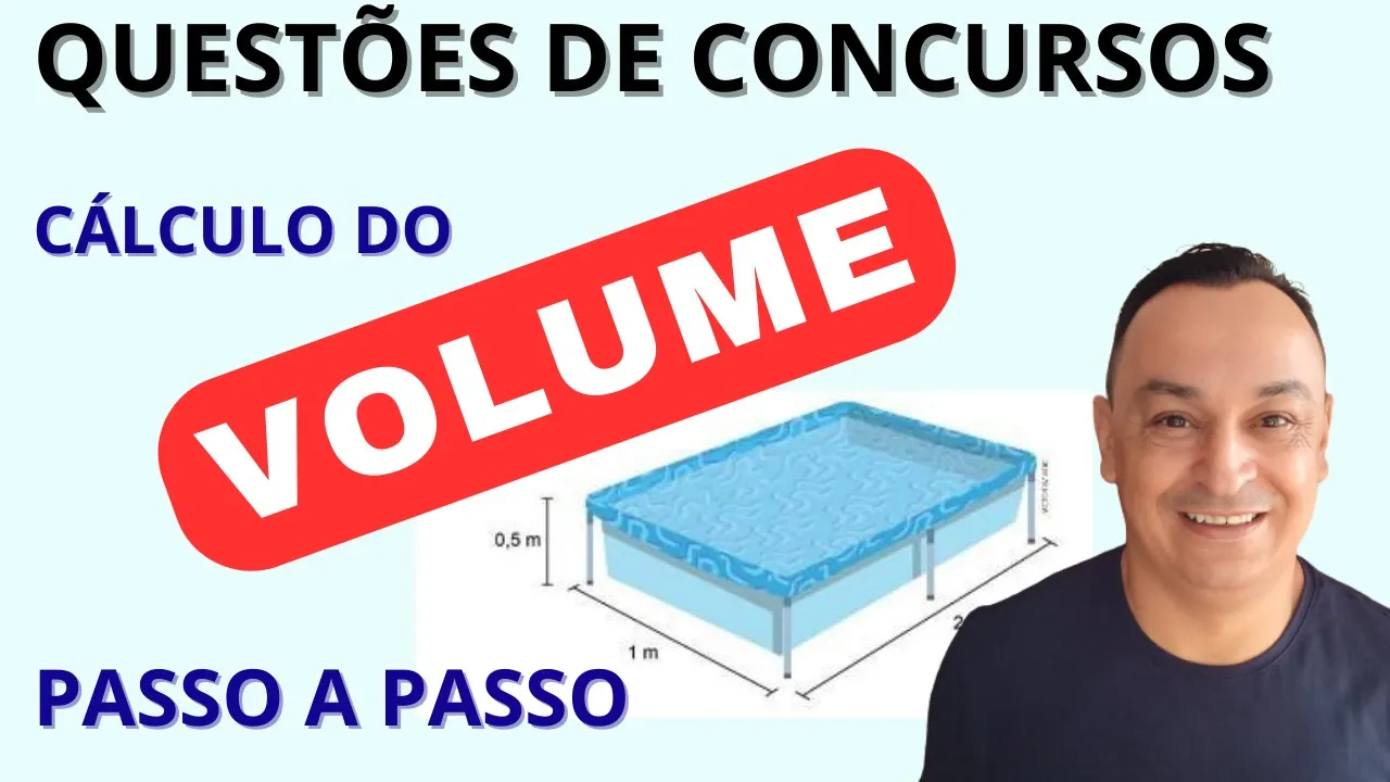 CÁLCULO DO VOLUME. O QUE TODO CONCURSEIRO DEVE SABER. NÃO ERRE MAIS. MATEMÁTICA. GEOMETRIA ESPACIAL.