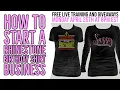 How to Start a Rhinestone Birt ay Shirt Business on a Budget Free Live Training and Giveaways