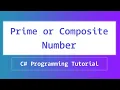 C Program to Check User Input for Prime or Composite Number