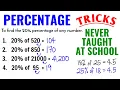 WATCH this Percentage Tricks Never Taught At School