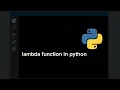 Lambda Function in Python - Python Tutorial
