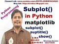 Subplots in Matplotlib Subplots in Python Subplots with Matplotlib in Python Subplot